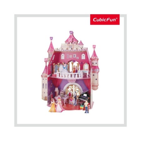 Cubic Fun - Puzzle 3D si Stickere Aniversarea Printesei 95 Piese Cubic Fun - 1